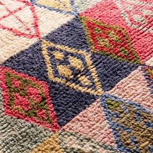 Handmade Authentic Moroccan Beni Ourain Rug <strong>Carpet</strong> , Azilal Rug, Tapis - Product Image 2