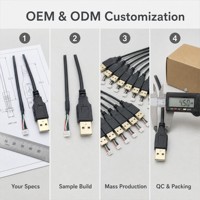 Modul kamera Tipe-A, kabel harness, transmisi sinyal pengenalan wajah, kabel UL2725, adaptor USB2.0, terminal JST-SHR-05V-S-B