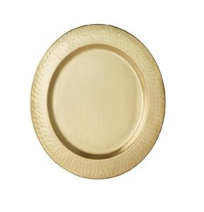 Borde de cuentas de cristal Estilo contemporáneo Placas acabadas en oro Placa de cargador de metal para el hogar y cafetería y cantinas - Product Image 3