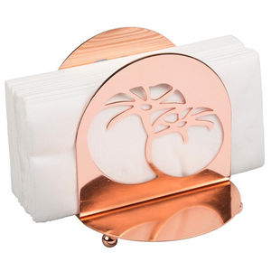 Porte-serviettes papillon en métal doré vintage avec socle en bois, distributeur de porte-mouchoirs de table pour cuisine, salle à manger, maison et hôtel - Product Image 3