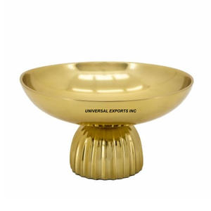 Bol à chocolat en métal plaqué or Forme ronde Bol à fruits de luxe Bol à chocolat en métal fantaisie classique et élégant - Product Image 1