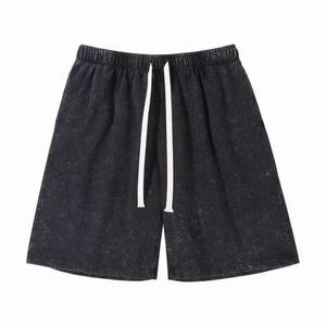 Conjunto de camiseta y pantalones cortos lavados vintage de verano de algodón OEM, conjunto de pantalones cortos y camisa de dos piezas Unisex para hombre, conjunto de pantalones cortos con logotipo personalizado para hombre - Product Image 5