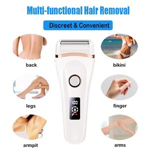 เครื่องโกนขนไฟฟ้าแบบชาร์จ USB สำหรับผู้หญิง ใบมีดเดี่ยว ใช้ได้ทั้งแบบเปียก/แห้ง สำหรับโกนขนบิกินี่ ใบหน้า ริมฝีปาก แขน กันน้ำ IPX7 พร้อมหัวเปลี่ยน ใช้แทนเครื่องมือ RV ได้ - Product Image 5
