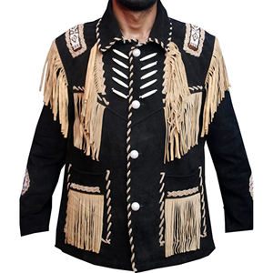 New Design Comfortable Best Selling <b>Men's</b> Fashion Leather <b>Jacket</b> Fringe <b>Jacket</b> Western <b>Jacket</b> <b>for</b> Winter Fall <b>Summer</b> Fully Lined - Product Image 1
