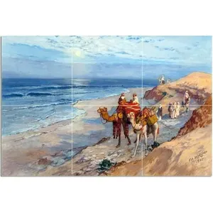 Bờ biển Đại Tây Dương Đá Cẩm Thạch Gạch gốm bức tranh tường nhà bếp và phòng tắm tường backsplash phụ kiện - Product Image 1