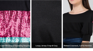 Pull à paillettes polaire surdimensionné brillant pour femmes sweat-shirt patchwork pull à paillettes décontracté ample pull à capuche personnalisé - Product Image 2