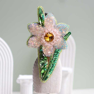 El más vendido tamaño personalizado lingotes Kora hilo de seda bordado hecho a mano Miyuki cuentas hechas pescado Coral broche por glowin moda - Product Image 5