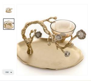 Cuenco decorativo con estilo Centro de mesa hecho a mano de lujo Acento de mesa perfecto para exhibición de Hogar Moderno - Product Image 5