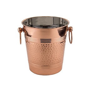 Refroidisseur de vin de qualité supérieure en acier inoxydable à double paroi isolé martelé ovale bac à vin 15L refroidisseur de bière - Product Image 5