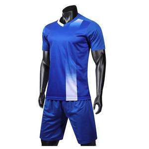 Set pakaian sepak bola kustom desain seragam tim Anda sendiri dengan seragam sepak bola lengan pendek terbaru yang dapat disesuaikan - Product Image 5