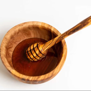 Cuchara para Miel de Madera Natural Personalizable, Capacidad de 10 ml, para Uso en Cocina y Eventos, con Acabado de Madera y Marca - Product Image 1