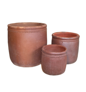 Productos al por mayor, macetas y jardineras grandes de arcilla negra para jardinería al aire libre, decoraciones de venta para uso en el suelo del hogar - Product Image 5