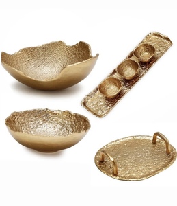 Cuenco de hoja de oro de Metal fundido, plato de anillo de joyería, soporte de anillo en forma de hoja pequeña, organizador de joyas - Product Image 2