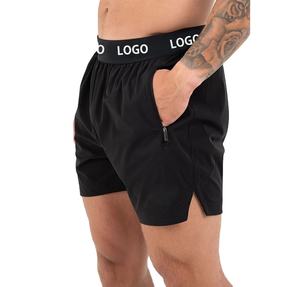 <b>Men's</b> Solid Breathable Polyester Yoga <b>Running</b> Mesh Compression Workout Athletic Sports Sweat Gym <b>Shorts</b> Pockets High Street - Product Image 1