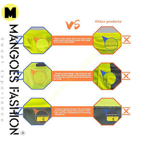 Camisetas de Trabajo Impermeables de Secado Rápido ANSI Clase 1 al por Mayor, Reflectantes de Alta Visibilidad, con Logotipo Personalizable, Hechas de Algodón y Poliéster - Product Image 3