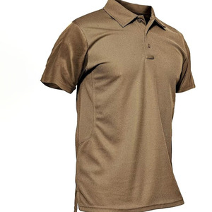 Custom Fit Men Polo Shirt Short Sleeve Summer Wear Solid Colour Breathable Quick Dry Wrinkle Free Cotton Tops - Product Image 1