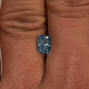 1,75 CT Radiant Cut Lab Grown Diamond / Fancy Blue Color Filled Lab Created Diamond Piedra suelta para la fabricación de joyas exquisitas. - Product Image 6