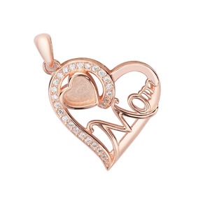 Colgante de 20mm con forma de corazón para leche materna, bisel de plata de ley para resina, joyería para leche materna, abalorio conmemorativo para mamá y bebé - Product Image 2