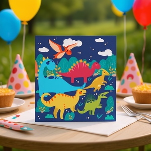 Party Love <b>Dinosaur</b> Serviette 33x33cm 12 Pcs Bag - Product Image 3