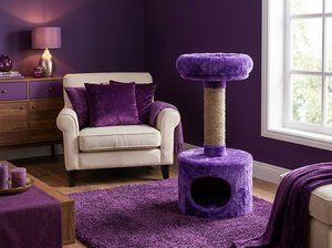 Maison pour chat Fiona Velvet Lounge avec un confort royal - Product Image 4