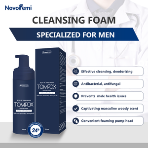 Lavado íntimo de productos OEM directo del fabricante para hombres Tomfox, limpieza suave e hidratante con equilibrio de pH - Product Image 2
