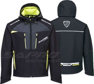 Sapro Motosport <b>Warm</b>-Up Thermal Softshell Hooded Breathable Windproof <b>Waterproof</b> Canvas Pocket High Street Motorcycle <b>Jacket</b> - Product Image 6
