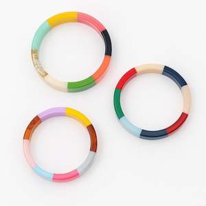 Premium Traditional Resin Bangle Elegant Pattern Handmade Bracelet Custom Colors Cute Style for Contemporary Jewelry Collections - Product Image 1