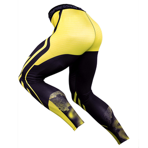 Totalmente sublimado Bjj Mens Leggings Jiu Jitsu Grappling Tights Diseño personalizado Impresión Pantalones de compresión Polainas - Product Image 5