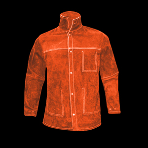 Chaqueta de soldadura con espalda de algodón transpirable Diseño ligero Chaqueta de soldadura resistente a llamas y chispas adecuada para la fabricación - Product Image 6