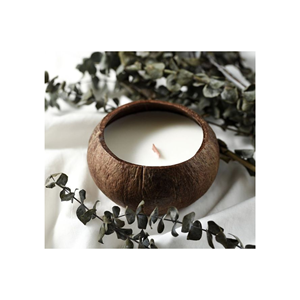 เทียนเปลือกโกโก้-เทียนมะพร้าวใน2024-ชามกะลามะพร้าวธรรมชาติ - Product Image 1