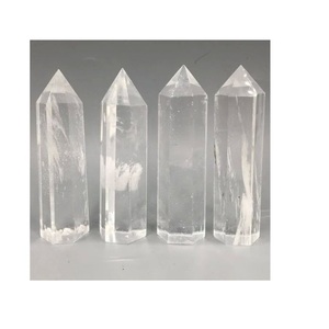 Venta caliente hecho a mano elegante torres de cristal blanco obeliscos de cuarzo para meditación curación y energía disponible a bajo precio - Product Image 1