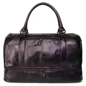 Bolsa de lona de viaje de yoga informal personalizada 2024, cuero genuino de calidad superior con cierre de cremallera, precio bajo - Product Image 5