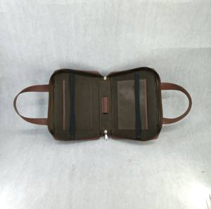 Fournisseur indien, prix de gros disponible, couverture de Bible en cuir, étui pour livre d'hymnes, protection en PU imitation cuir, fermeture éclair, doublure en PVC, vintage - Product Image 5