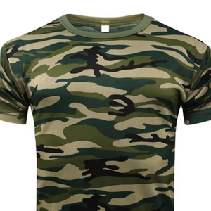 Camisetas de Hombre de Algodón 100% de Alta Calidad, Transpirables, con Estampado de Camuflaje Personalizado, Corte Regular Largo. - Product Image 2
