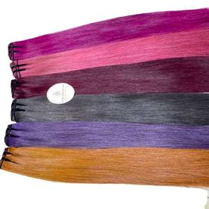 ผมตรงมัดผมมนุษย์ย้อมสีผมตรงแบบคู่ผมคนเวียดนาม - Product Image 6