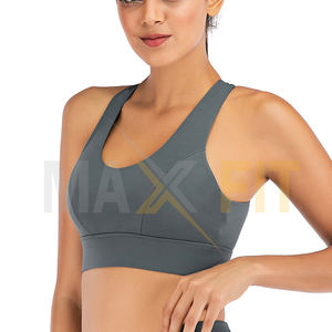 Soutien-gorge de sport sans couture à fort impact personnalisé pour femme 2026, haut de fitness push-up pour le yoga, grandes tailles - Product Image 5