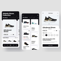 Solution de développement de logiciels e-commerce et d'applications mobiles InnoJS Dynamic Shoe avec version Internet et statut des stocks pour le support
