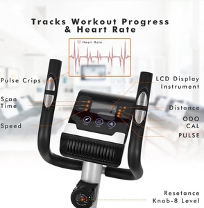 Vélo d'exercice <span class=keywords><strong>elliptique</strong></span> à roue libre magnétique avec écran - Product Image 5