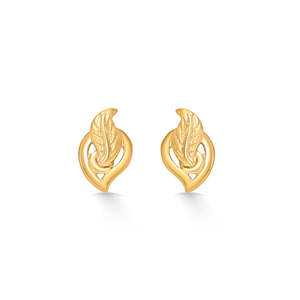 Aretes de Oro con Forma de Corazón Fresh Flair para Mujer, con Acentos de Turquesa y Diamantes, Joyería de Compromiso - Product Image 2