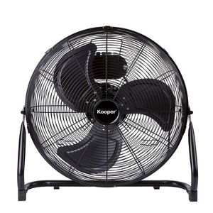 Ventilatore Kooper ad Alta Velocità 35 cm, 3 Pale, 70W, Nero, in Plastica, Controllo Meccanico, da Pavimento/Tavolo/Piedistallo per Uso Domestico - Product Image 1