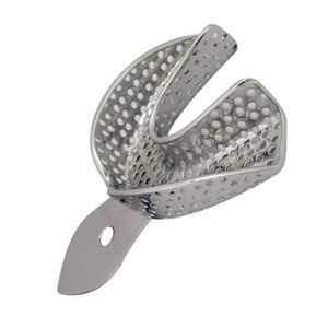 Plateaux d'empreintes dentaires en acier métallique autoclavable pour prothèses dentaires Plateau de dents pour plats et assiettes d'hygiène buccale - Product Image 6