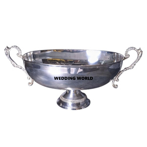 Bol à chocolat décoratif en acier nickelé, bol à bonbons design, qualité supérieure, fait main - Product Image 1