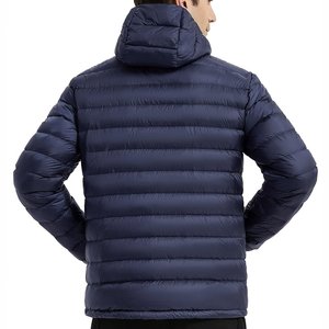 Customized Men Puffer Jacket Padded Bubble Down Puffer 2025 <b>Windbreaker</b> Padded Thick <b>Black</b> Hooded Bubble Padded Jacket - Product Image 5
