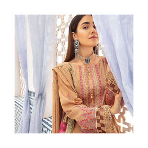 Eid Collection Pakistanaise Salwar Kameez Robes de Pelouse Femmes Shalwar Kameez Pakistanaise Inde et Pakistan Robe - Product Image 4