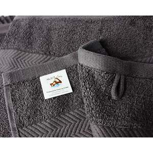Luxury 6-Piece Cotton <b>Towel</b> <b>Set</b> Quick-Dry and Plush with Jacquard and Embroidery Techniques for Home Use Everyday Style - Product Image 4