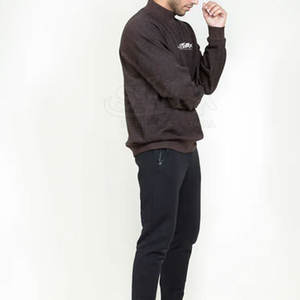 Sudaderas de manga larga básicas para hombre, Sudaderas con cuello simulado, tamaño personalizado, sudaderas básicas para hombre, Sudaderas con cuello simulado, sudaderas básicas de algodón para hombre - Product Image 4