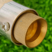 Écorneur électrique réutilisable à tête en cuivre, manche en bois, instrument vétérinaire pour le bétail, écorneur de bovins, certifié ISO-13485
