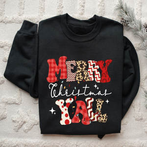 สเวตเตอร์คริสต์มาสแขนยาวคอกลมแขนยาวสำหรับทุกเพศเสื้อกันหนาวผ้าฝ้ายสำหรับฤดูหนาว - Product Image 5