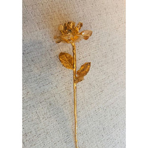 Luxury 24k Gold Dipped Real Rose Natural Preserved Eternal Flower Best Valentines <b>Day</b> <b>Mothers</b> <b>Day</b> Wedding Anniversary <b>Gift</b> - Product Image 4