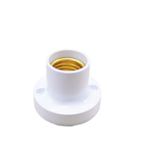 Support de lampe électrique à visser en PVC nano ignifuge et résistant aux chocs, bases de lampe, accessoires d'éclairage, vente en gros au Vietnam